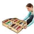 Home Under Bed Shoe Organizer / Shoes Under, Shoes Under Bed Shoe Storage Bag Shoe Organizer with Transparent Cover. 