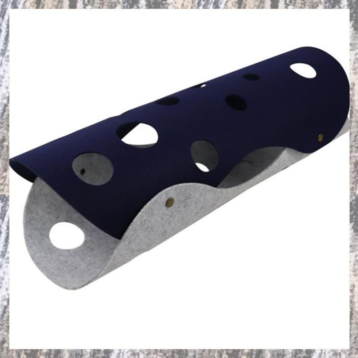 Shapes Splicing Cat Tunnel Felt Pom Nest Deformable Kitten Toy Tube House DIY Interactive Pet Pusscat Beds Mats D