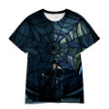 2023 Summer New Wednesday Addams 3D Printing T shirt Top Children Boy Girl Casual Fashion Short Sleeve Tee Tops. 