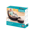 Intex Inflatable Sofa With Footrest Inflatable Chair Flocked (68564). 