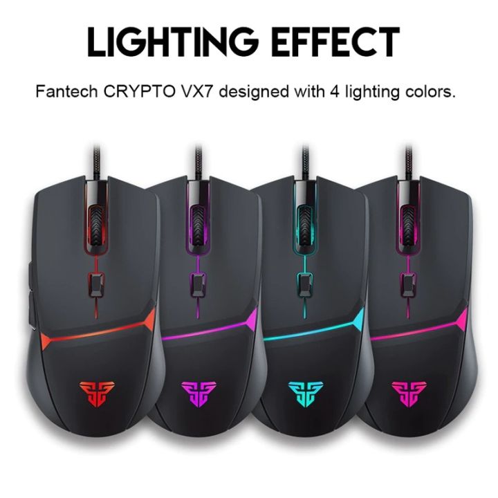 Fantech%20CRYPTO%20VX7%20Wired%20USB%20Cable%20Gaming%20Optical%20Sensor%204%20LED%20Color%20Gaming%20(8000DPI)%20-%20Image%203