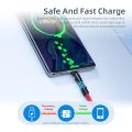 Essager 3A Fast Charging Cable Micro USB Type C Data Charger For iPhone Xiaomi Mobile Phone 540 Rotate Wire Cord. 