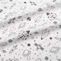 160cm*50cm Spacecraft Rocket Cotton Fabric Diy Bedding Apparel Dress Patchwork Fabric Kids Handwork Cloth Cotton Cloth. 