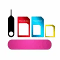 5 in 1 Nano SIM Card Adapter Kit Micro Standard Sim Card With Eject Pin Open Needle For iPhone Samsung Mobile Phone. 