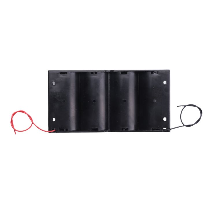 SptrrySpring Clip Black 4 x 1.5V D Size Battery Batteries Holder Case ...