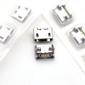 100pcs Micro USB 5pin no side Ox horn female usb socket Flat mouth four legs socket mini usb connector. 