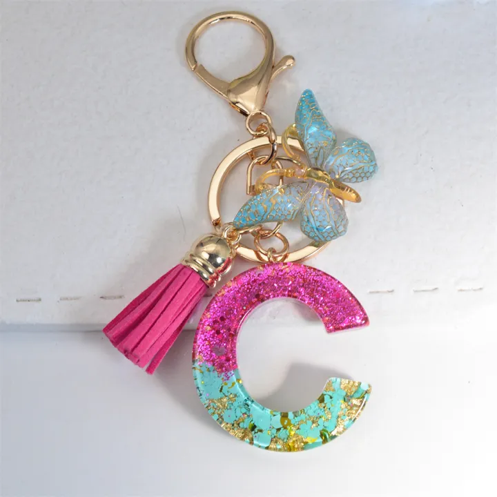 Resin%20A-Z%20Letter%20Keychain%20Gradient%20Butterfly%20Tassel%20Pendant%20Keyring%20for%20Women%20Girl%20Purse%20Handbag%20Car%20Key%20Accessories%20Gift%20-%20Image%206