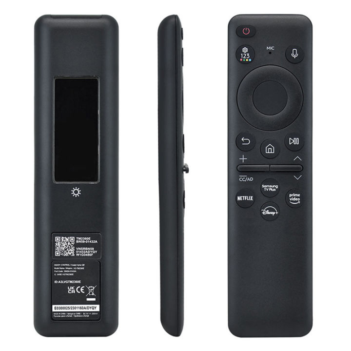 New BN59-01432J TM2360E Voice Solar Cell Rechargeable Remote Control For Samsung TV Q60C Q70C Q80C QN85C QN90C CU8000 S95C
