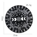 Wooden Pendulum Board Base Stars Moon Phases 26 English Letters Divination Message Metaphysics Altar Wall Art Home Decor. 