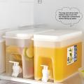 3.5L Cold Kettle Refrigerator With Faucet Lemonade Bottle Drinkware Kettle Pot Beverage Dispenser Home Cool Water Jug Bucket. 