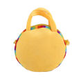 Round 10 Face Emotion Boy Girls Kids Handbag Shoulder Bag Lovely Crossbody Bag yellow 2#. 