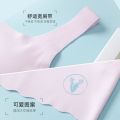 Seamless Girls' Underwear Developmental Girl Junior High School Student the Big Kids Bra Student Vest Summer Thin. 