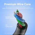 Vention 3.5mm AUX Cable Male to Male Audio Cable for Media Player MP3 MP4 Car Black Aluminum Alloy Amplifier Headphone Speaker 3.5mm jack Hi-Fi 1m 1.5m 2m 3m 5m. 