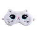 Cute design Cute eye Adjustable strap Soft plush Sleeping aid Plush sleep Travel-friendly Big-eyed eye patch for Travel and airplane use Sleepovers and camping Children's sleep aid Relaxation and. 