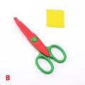 6Pc Paper Cut Wave Edge Craft Scissors Set DIY Album Tools Manual Safe Child Scissors. 