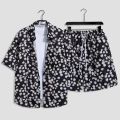 Summer Island Clothing Hainan Island Sanya Hawaii Printed Shirt Beach Suit Trendy Beach Pants Cool Seaside Style. 