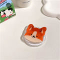 LeiyanOriginal Korean Cute Cartoon Teddy Corgi For Magsafe Magnetic Phone Griptok Phone Holder Stand Universal Phone Ring Grip Tok For iPhone. 