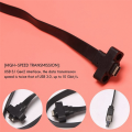 USB 3.1 Front Panel Type E Male To USB-C Type C Expansion Cable Computer Motherboard Connector Wire Cord Line, 30Cm. 
