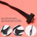 USB 3.1 Front Panel Type E Male To USB-C Type C Expansion Cable Computer Motherboard Connector Wire Cord Line, 80Cm. 