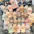 For Labubu Monster Collection Series Blind Box Teddy Vinyl Toy Animated Character Face Doll Mystery Surprise Keychain Kids Gift. 