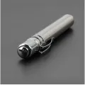 Gem Checking Pen Torch White Colour ( factory direct sale mini led Medical stainless steel flashlight Pocket Clip penlight for Nursing Students Doctors sliver Stainless Steel Body ) Free Batteries. 