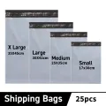 25pcs Courier Bags, Daraz Deliver Bags, Grey color, Waterproof Self Seal Plastic Poly Envelope Mailer Storage Bag Postal Packaging Shipping Mail Bag. 