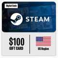 100 USD Steam Wallet Code - US. 