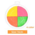 16cm Funny 6 Colors Ink Pad Stamp DIY Finger Painting Craft Cardmaking For Kids Montessori Drawing 0-12 Months Baby Toys. 