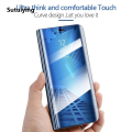 Sutuiying New style Coque S20 Ultra Case Smart Mirror Flip Phone Cover for Samsung Galaxy S10 Plus S8 S9 Note 10 9 A10 A20 A30 A40 A50 A70 A80 Book. 