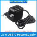 Raspberry Pi 5 Power Adapter PD 27W 5.1V 5A USB-C Power Supply EU US UK Plug Charger for RPI 5 Pi5. 