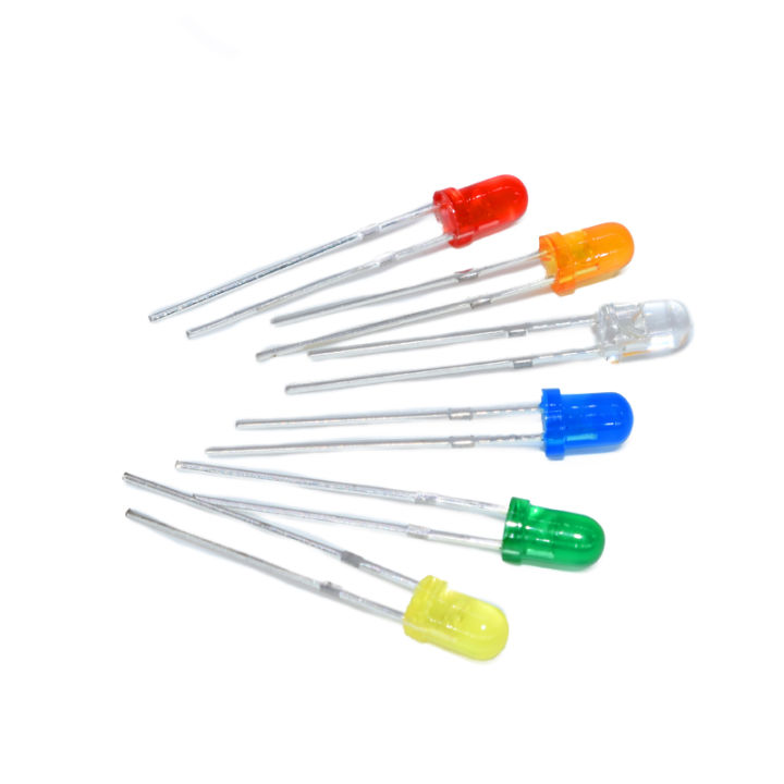 3mm%20LED%20Bulb%20Red%20Green%20Blue%20Yellow%20Orange%20White%20Diffused%20Clear%20Light%20Emitting%20Diode%2050pcs%20-%20Image%202