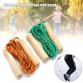 【Hot】 NEW Skipping Rope Wooden Handle Skipping Rope 2.5M For Students Fitness Training Sport Game. 