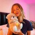 Breathing Teddy Bear Breathing Otter with Soft Music Soft Plush Toy  / breathable teddy / teddy bears for girls. 
