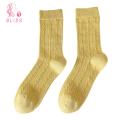 Bliss Women Mid-calf Socks Women's Mid-tube Twisted Flower Lolita Style Cotton Socks Anti-slip Breathable Sports Socks for Preppy Look High Elasticity Soft Material Women Sneaker Socks. 