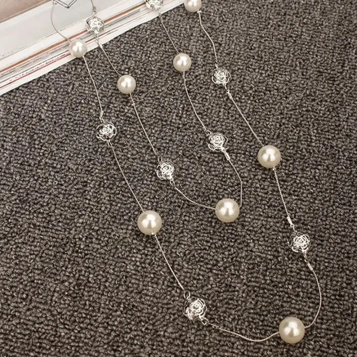 Woman's%20Camellia%20Flower%20Pendant%20Long%20Pearl%20Necklace%20For%20Woman%20Gift%20Multiple%20Ways%20of%20Wearing%20Sweater%20Chain%20Jewelry%20-%20Image%206