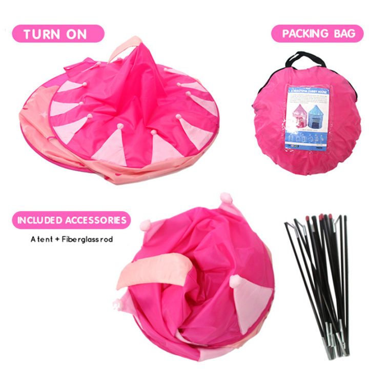 Blue%20Princess%20prince%20blue%20Castle%20Tent%20House%20for%20Kids%20Children%20Outdoor%20Indoor%20-%20Image%203