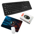 GK-100 Gaming Keyboard and Mouse RGB Combo with L11 Mouse Pad – Wired Backlit Set for Smooth Gameplay & Pro Performance- Rank 2. 