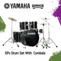 YAMAHA Gig maker 5Pc Acoustic Full Drum Set With Cymbals & Seat. 