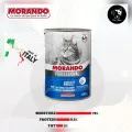 MORANDO Professional Cat Food Can Pate with Tuna and Salmon 400g. 