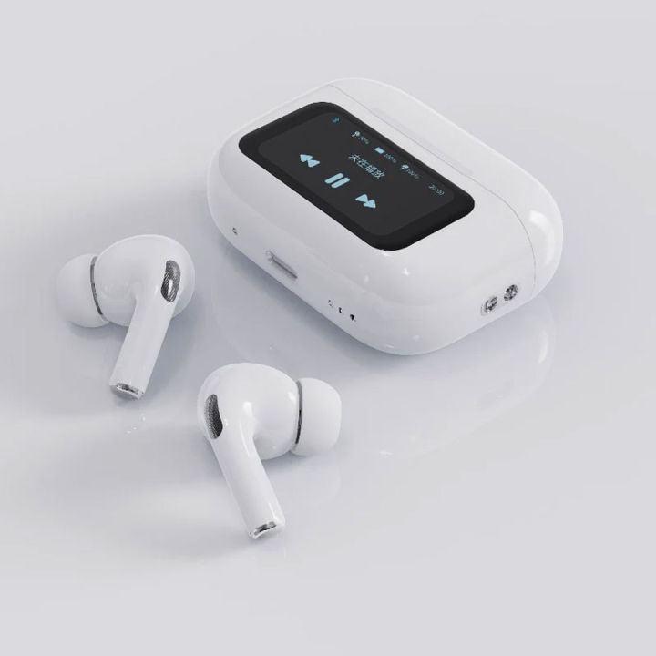 Airpods%20Pro%202%20Full%20Touch%20Screen%20%20Display%20Wireless%20Earbuds%20With%20ANC/ENC%20Double%20Dark%20Noise%20Reduction%20A9%20Pro%20Touch%20Control%20Airpods%20with%20%20Display%20Premium%20Quality%20Airpods%20Pro%202nd%20Generation%20-%20Image%202