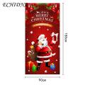 Reusable Christmas Curtain Festive Christmas Curtain Reusable Easy to Hang Door Cover for Home Decoration Photography Christmas Door. 