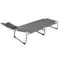 Outdoor Camping Bed Sleeping Cot Foldable Alloy for Pool. 