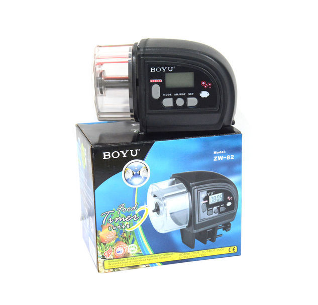 BOYU ZW-82 Automatic Fish Food Dispenser Timer with LCD Display Fish Feed