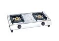 Indian Strong Stainless Steel Gas Cooker 2 Burner Gas Stove. 