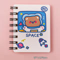 Coil Notebook Small Notepad Animal Rollover Notebook Mini Kawaii Diary Korea Cartoon Anime Notebook. 