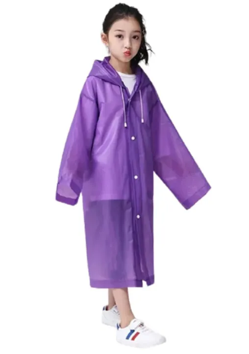 Kids%20Boy%20Girl%20See%20Through%20EVA%20Raincoat%20Long%20Hooded%20Rain%20Cover%20Outdoor%20Rainwear%20-%20Image%205