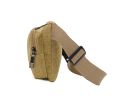 SHYAA New Fashion Men's Canvas Waist Bag New Large Capacity Mobile Phone Zero Wallet Women's Running Small Waist Bag khaki. 