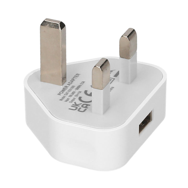 KOGEEK 5V 1A USB Adapter 100-240V Input DC Adapters for Charging Multifunction Power Adapter for Electronic Devices (US Plug, White)