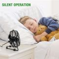 4 Inch Small Mini USB Table Desk Fan USB-Powered Desktop Fan Portable Cooling Solution Quiet for Home Office Car Travel. 