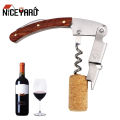 Niceyard Multifunction Opener Professional Bottle Opener With Portable Wooden Handle Screw Corkscrew. 